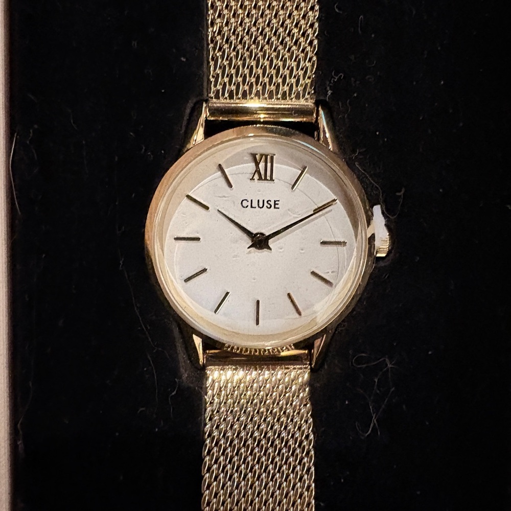 Cluse Gold Mesh Watch